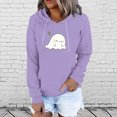 thumbnail image 2 of Blusa de manga larga con estampado informal a la moda para mujer, suéter con bolsillo, sudaderas con capucha Fridja  bvmnju5394, 2 of 7