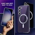thumbnail image 6 of for Galaxy S22+ / S22 Plus Case,[Compatible with Magsafe],[10 FT Military Grade Drop Protection][Anti Yellowing] Slim Soft TPU Luxury Protective Phone Case for S22+Plus-Purple 11-sam s22p-05, 6 of 6