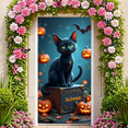 thumbnail image 5 of Decorative Design Halloween Banner Cat Theme Pumpkin Decoration Polyester Material Event Decor for Halloween Party Indoor Celebration Outdoor Decoration, 5 of 9