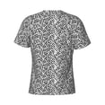 thumbnail image 6 of Vsdgher Weave Geometric Print Men's Dry Fit Mesh Athletic Shirts Moisture Wicking Tennis T-Shirt Tops, 6 of 9