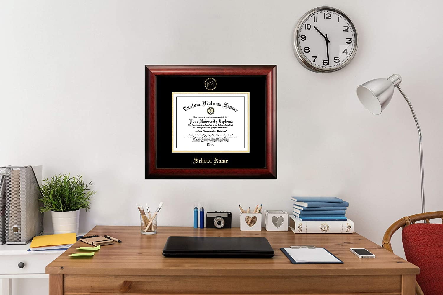 Campus Images MI982GED University of Michigan Embossed Diploma Frame, 8.5" x 11", Gold