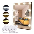 thumbnail image 4 of Makeup lamp usb three-color dimming mirror headlight mirror lamp makeup mirror bulb mirror headlight, 4 of 5