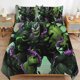 thumbnail image 1 of Venom Green Hulk Bedding Sets Cute Bed Cover Anime Cartoon 3D Printed Lightweight Room Decor Sets, 1 Duvet Cover and 2 Pillow Kids Boys Girls 86"70, 1 of 5