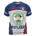 thumbnail image 2 of Custom Name I Love Belize Map Region Coat of Arms Patriotic 3D T-shirt S-5XL, 2 of 4