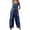 Dark Blue, variant on gakvbuo Jumpsuits For Women Summmer Dressy Wedding Women Fashion Loose Jumpsuit Casual Suspender Pants Wide Leg Solid Overalls