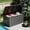Dark Gray, variant on Resenkos Secure Storage Bin for Pool and Yard Supplies, 200 Gallon Steel Waterproof Outdoor Deck Box, Brown