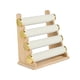 thumbnail image 4 of Soporte para pulseras, expositor de brazaletes, base de madera de varias capas, organizador de joyas Cuatro Capas Beige, 4 of 9