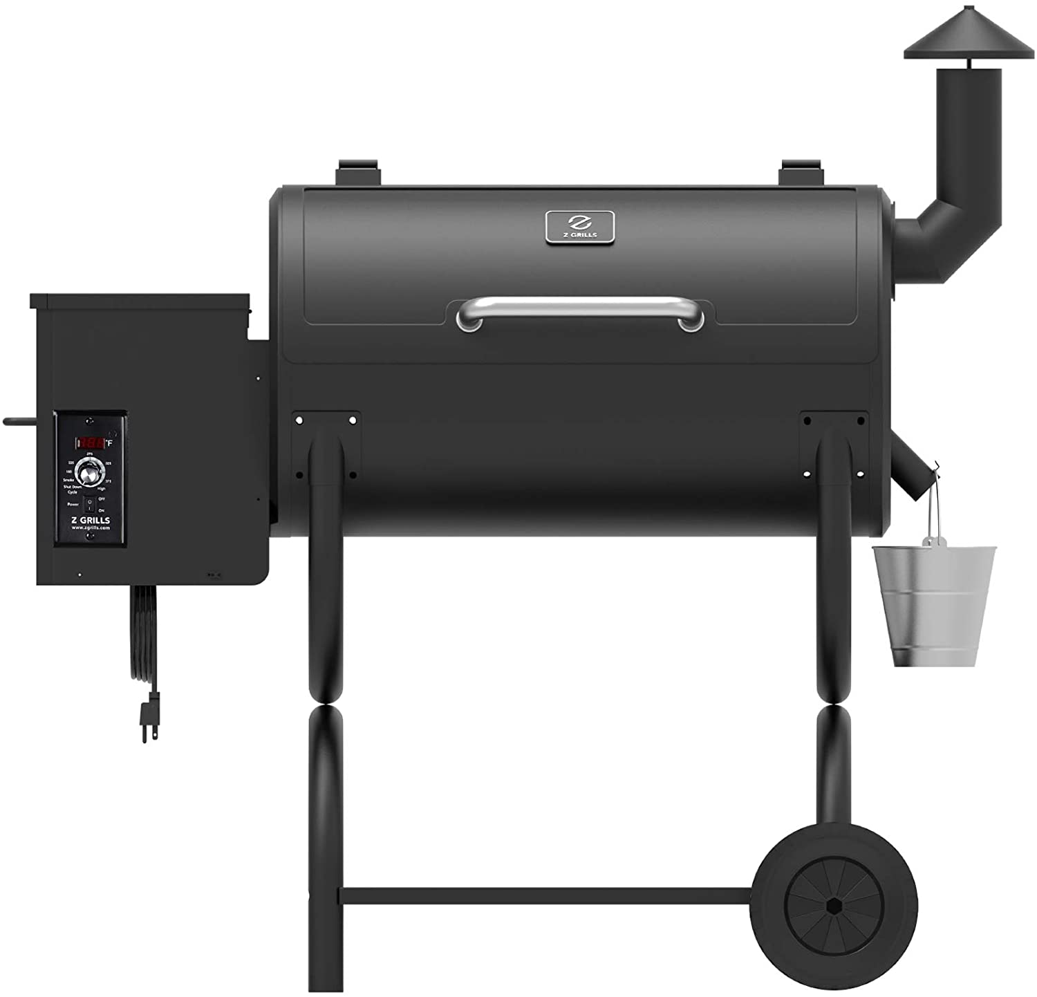 Z GRILLS ZPG 550B 2020 Upgrade Wood Pellet Grill Smoker 8 in 1 BBQ Grill Auto Temperature Control 550 sq 538sq in Black - image 2 of 10