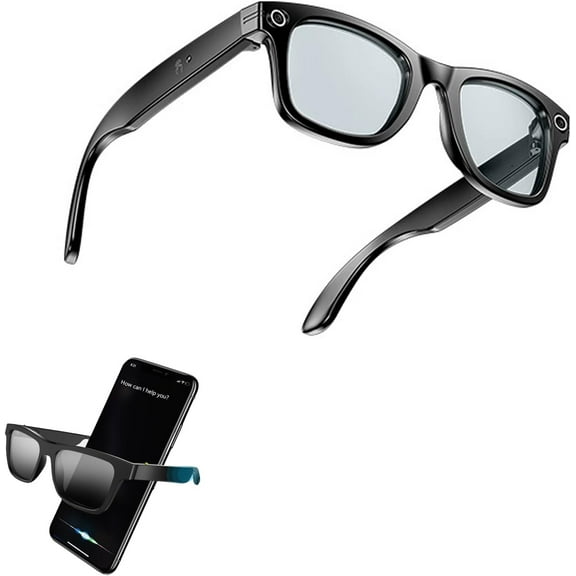 2025 New Cyanvue Ai Smart Glasses – 8mp Camera Glasses with Music & Call Features, Ai Smart Glasses with Camera, 144 Translation, Anti-Shake Smart Sunglasses, 32gb Storage, Unisex