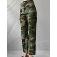 thumbnail image 6 of HUONA Women Camouflage Cargo Pants Causal Slacks Pant Straight Leg Trousers High Waisted Pant with Pocket, 6 of 10
