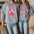 thumbnail image 3 of Gibobby Sudadera sin capucha y ocio Sudadera con capucha de estilo informal y deportivo para pareja con estampado de animados del día de San Valentín para amantes (para mujeres)(Gris, M), 3 of 5