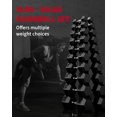 thumbnail image 6 of GARVEE 2Pcs 30lbs Hex Dumbbells with Cast Iron Core,Rubber Encased Coating Hand Weights for Exercises and Fitness, 6 of 8