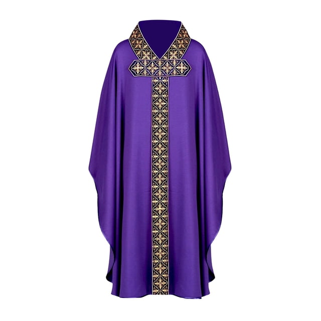 Cleric Robe Gothic Minister Arabic Mass Halloween Prayer Garb Stage Performance Role Play Versatile Wear