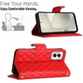 thumbnail image 4 of for Motorola Moto G Power 5G 2024 Wallet Case, Elegant Card Holder Cash Slot PU Leather Kickstand Wrist Strap Shockproof Protective Flip Women Girls Case for Motorola Moto G Power 5G 2024, Red, 4 of 7