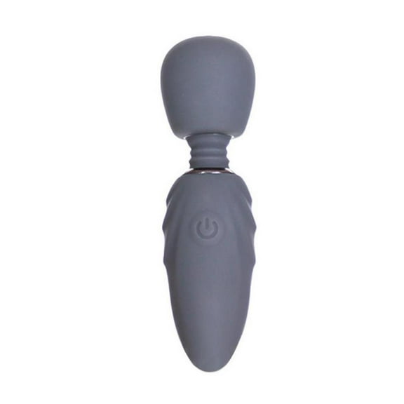 BMS Factory M'Lady Rechargeable Silicone Tiny Personal Massage Wand, Grey