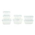thumbnail image 1 of Open Box Glasslock Oven/Microwave Safe Glass Food Storage Containers 14 Pieces, 1 of 12