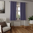 thumbnail image 2 of Ambesonne Navy Blue Grommet Curtain, Geometric Ogee Tile, 50" x 54", Dark Blue Tan, 2 of 6