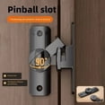 thumbnail image 2 of 2 PCS Barn Door Latch 90/180 Degree Barn Door Lock, Thickened Anti-Rust Flip Gate Latch Sliding Barn Door Lock Latch for Cabinets, Barn Door, Bathroom, Garden Doors Gray, 2 of 5