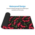 thumbnail image 5 of Disketp Gaming Mouse Pad Cherry Pattern Large Mouse Mat Long Extended Desk Pad Non-Slip Rubber Mice Pads Stitched Edges Thin Pad (11.8x31.5 Inch), 5 of 9