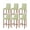 Green, variant on Sage Green Wooden Grain Bar Stool Covers Set of 6, Farmhouse Vintage Ombre Geometric Stretch Bar Chair Covers with Backs, Removable Pub Counter Height Chair Cover for Kitchen Dining Room Cafe