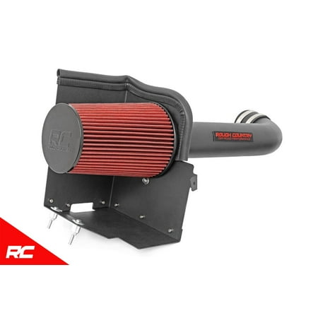 Country Replacement - Rough Country Cold Air Intake compatible w/ Jeep Wrangler JK Performance Replacement Air Filter