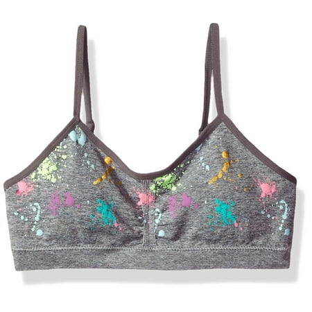Maidenform Girls Seamless Rouched Crop Bralette, L, N6Q