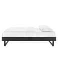 thumbnail image 4 of Platform Bed Frame, King Size, Wood, Black, Modern Contemporary Urban Design, Bedroom Master Guest Suite, 4 of 7