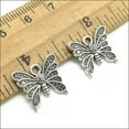 thumbnail image 5 of U8MO 6/20/50pc Butterfly Antique Silver Charms Pendant DIY Jewelry Findings 14*15mm-50pcs, 5 of 6