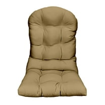 RSH DECOR: Tufted Adirondack Cushion | All-Weather Fabric | Tan