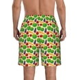thumbnail image 3 of Kdxio Vegetable Pattern Mens Casual Shorts - Drawstring Summer Beach Sports Shorts for Men, 3 of 9