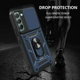 thumbnail image 6 of SOATUTO For Samsung S22 Phone Case Military Grade Drop Rugged Cover With Camera Slide Anti-Scratch Protective 360° Rotate Kickstand Sturdy Shockproof Case For Samsung Galaxy S22 6.1 inch - Blue, 6 of 6