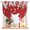 Red, variant on Blue Christmas Gnome Tie Up Balloon Window Curtain 34Wx45L In, Xmas Cute Gnomes Balls Gifts Winter Snowflakes Wood Grain Rod Pocket Adjustable Tie Up Curtains Small Kitchen Sink Curtains for Bedroom
