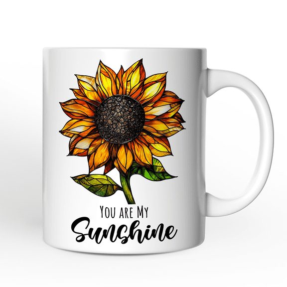 Sunflower Stained Glass Mug, Sunshine in Life