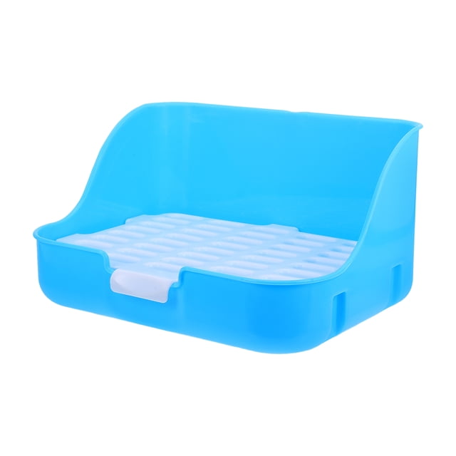 Shisuyan Rabbit Litter Box Guinea Pig Litter Box Plastic Bunny Potty Small Pet Toilet Bunny Training Litter Box