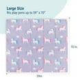 thumbnail image 4 of Wildkin Baby Play Mat - Large Folding Foam Play Mat for Infants, Babies, Toddlers, Waterproof, Double-sided (70" x 59") - Unicorn, 4 of 6