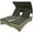 Grey, variant on Harper & Bright Designs Patio Chaise Lounge with Adjustable Backrest for 2, Outdoor Rattan Daybed Lounger with Roof, Storage Box and 2 Cup Holders for Patio Balcony Poolside, Grey