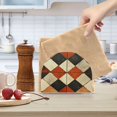 thumbnail image 2 of Yayeee Napkin Holder for Table Set of 2 Kitchen Paper Tissue Organization, Checkered Pattern, 2 of 8
