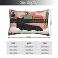 thumbnail image 2 of Balery Black Cat Pink Bathroom Funda de Cojín Estampada, Regalos para Mujeres, Regalos de Amor para Ella, Regalos para Novia o Esposa, Funda de Almohada-14"x20", 2 of 6
