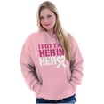 thumbnail image 4 of Breast Cancer Awareness Her in Hero Hoodie Sweatshirt Women Brisco Brands S, 4 of 6
