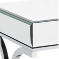 thumbnail image 4 of ACME Yuri Square Mirror Top Metal Tube End Table in Chrome, 4 of 5