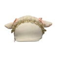 thumbnail image 1 of harper Ski Helmet Cover Decorative Cartoon Soft Protector Knitted Hat Decoration Winter White Goat Ear, 1 of 9