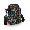 thumbnail image 3 of HELLHERO Sling Bag for Adult Daily Commute or Casual Outings Paw prints Travel Crossbody Purse Double Zipper Paw prints, 3 of 7