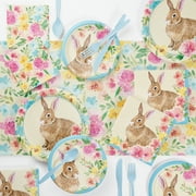 Watercolor Easter Bunny Party Supplies Kit