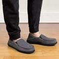 thumbnail image 6 of Zizor Mens Comfy Moccasin Slippers Drop Heel Memory Foam House Shoes Suede Loafer Slippers, 6 of 6
