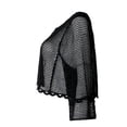 thumbnail image 2 of Ropa Playa Ocean Pacific para Mujer Blusa Corta Crochet Manga Larga Acampanada Negro Talla G, 2 of 4