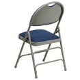 thumbnail image 6 of Flash Furniture 4 Pack HERCULES Series Ultra-Premium Triple Braced Navy Fabric Metal Folding Chair with Easy-Carry Handle, 6 of 8