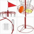 thumbnail image 3 of GJWL Disc Sports 12-Chain Disc Golf Basket Target Portable Golf Practice Set for Outdoor Indoor, 3 of 9