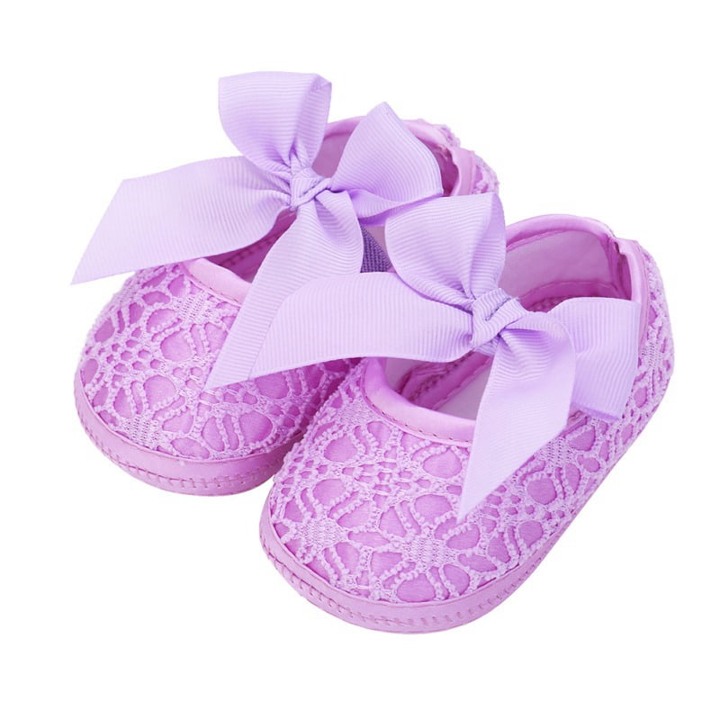 Alamana Fashion Newborn Infant Baby Girls Princess Soft Anti-Slip Prewalker Toddler Shoes 2# 11cm 