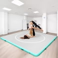 thumbnail image 3 of PAMINGONO 9.84*9.84ft Wrestling Mat Martial Arts Thick Mat for Home Gym Exercise PVC or Inflatable Training Mats with Circles for Gymnastics Tatami white, 3 of 8