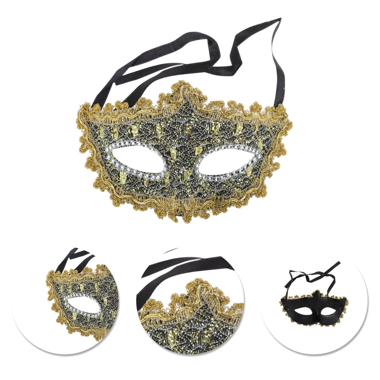 Unique Bargains 1 Pc Pointed Head Dragon-Design Half Face Party